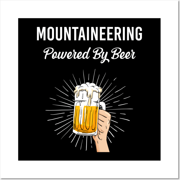 Beer Mountaineering Wall Art by Happy Life